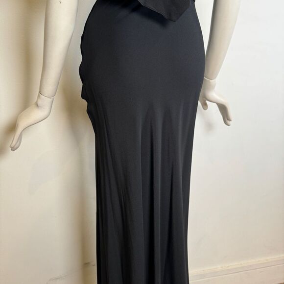 80s Bill Blass Crisscross Silk Gown - Picture 5 of 7